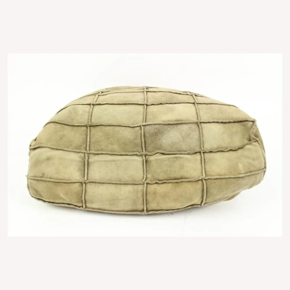 Chanel Light Brown Suede Patchwork Messenger Shopper Bag 87cz418s